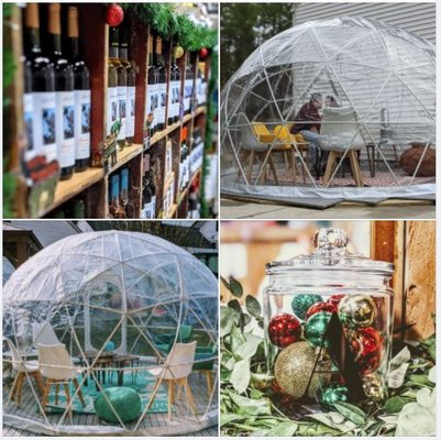 igloo & gazebo experience - https://www.averillhousevineyard.com/Events/Igloo-Experience
Private Vineyard themed igloos are the ideal way to enjoy classic and unique New Hampshire wines. Available for two to six guest. Join us!
We welcome wine-lovers, families, and their friends to enjoy and explore our winery, vines, and tasting room through our igloo experience. Whether it be one of our wines, wine slushies, #WineCream (wine ice cream) or warm Mulled wine. We’re absolutely certain that you’re a taste away from finding your next New England favorite.
Private Vineyard Igloos include the following…
Private tasting in the igloo with views of our vineyards and New Hampshire sky
Electric heater and HEPA filtered air
Decorated and Furnished with a Norwegian theme
Complimentary parking
Dedicated Manager and Tasting Associate serving you
Theme lighting
WiFi access for your choice of themed music (volume restrictions apply)
Charcuterie Board with nut, meat, cheese & crackers (Allergies, send us a note)
Wine tasting of four wines or one glass of wine per person
Endless Instagram moments and memories to last a lifetime igloo & gazebo experience - https://www.averillhousevineyard.com/Events/Igloo-Experience
Private Vineyard themed igloos are the ideal way to enjoy classic and unique New Hampshire wines. Available for two to six guest. Join us!
We welcome wine-lovers, families, and their friends to enjoy and explore our winery, vines, and tasting room through our igloo experience. Whether it be one of our wines, wine slushies, #WineCream (wine ice cream) or warm Mulled wine. We’re absolutely certain that you’re a taste away from finding your next New England favorite.
Private Vineyard Igloos include the following…
Private tasting in the igloo with views of our vineyards and New Hampshire sky
Electric heater and HEPA filtered air
Decorated and Furnished with a Norwegian theme
Complimentary parking
Dedicated Manager and Tasting Associate serving you
Theme lighting
WiFi access for your choice of themed music (volume restrictions apply)
Charcuterie Board with nut, meat, cheese & crackers (Allergies, send us a note)
Wine tasting of four wines or one glass of wine per person
Endless Instagram moments and memories to last a lifetime
