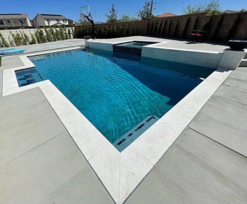 New Pool - Mastic Application - Photos of mastic application to new pool builds in Riverside County, CA.
We can help you protect your investment. It is important to keep your expansion joints sealed and maintained to prevent water erosion of the substrate. Keeping a solid base below your pool deck, along your foundation, driveway, garage and sidewalks will help prevent future costly repairs.

MC Mastic will help you protect these investments: Pool Mastic & Deck Joints, Driveway Joint and Garage Joints. New application & repairs.