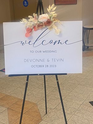 Acrylic Signage - Want to add custom signage to your next event? Give us a call to get a quote