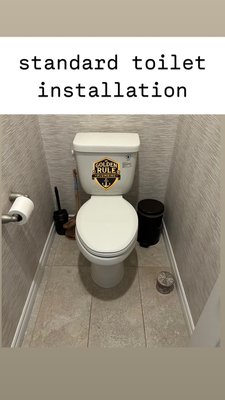 Toilet installations - A few photos of our toilet projects and installations.