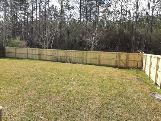 2021 6FT Wooden Fence Project - Residential - Hurricane Sally took out this fence. The homeowner is very pleased with the results and has requested quotes for other work at the same property. 2021 6FT Wooden Fence Project - Residential - Hurricane Sally took out this fence. The homeowner is very pleased with the results and has requested quotes for other work at the same property.