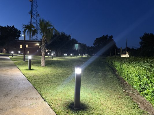 Site Lighting upgrade - We updated the site lighting at a local college to add a safer area for students at night. Site Lighting upgrade - We updated the site lighting at a local college to add a safer area for students at night.
