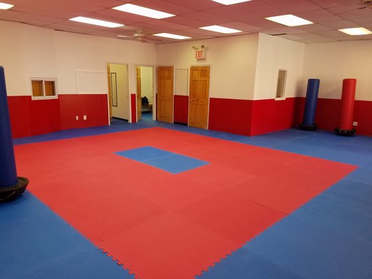 Martial Arts School project - From demolition to the Training mats, only in two weeks.
Demolition, new planning, doors and windows installing, new electrical installation, new flooring, new droppsilling, painting.