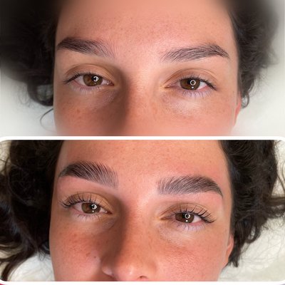 Bye-bye mascara, no smudge - Your natural brow... but enhanced
Lash lifting just make your natural lashes to nicely curl up.
Brow lamination involves the "perming" of your eyebrow hairs to provide a fuller, more even look.