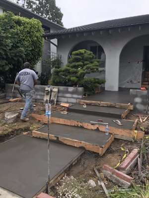 Another job from Islander Concrete, - Front yard back yards remodel Another job from Islander Concrete, - Front yard back yards remodel