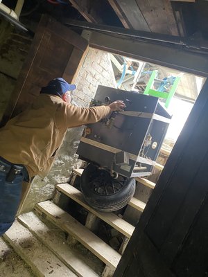 Steam boiler install - Old boiler completely rotted out, caught it just in time for winter heating season. Steam boiler install - Old boiler completely rotted out, caught it just in time for winter heating season.