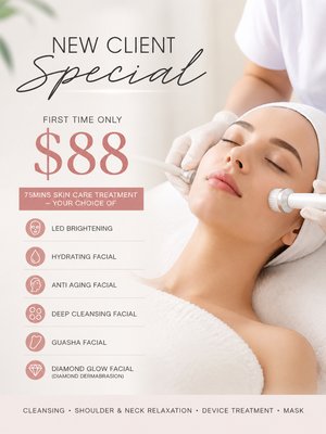 Skin Care - Revitalize your skin with our luxurious facials at Prime Beaute Med Spa. Our skilled estheticians use premium products and advanced techniques to deliver customized treatments that cleanse, exfoliate, and nourish your skin. Whether you're looking to combat aging, clear up acne, or simply pamper yourself, our facials will leave you glowing and rejuvenated. Experience the ultimate in relaxation and skincare. Book your facial today and let us help you achieve your best skin ever! Skin Care - Revitalize your skin with our luxurious facials at Prime Beaute Med Spa. Our skilled estheticians use premium products and advanced techniques to deliver customized treatments that cleanse, exfoliate, and nourish your skin. Whether you're looking to combat aging, clear up acne, or simply pamper yourself, our facials will leave you glowing and rejuvenated. Experience the ultimate in relaxation and skincare. Book your facial today and let us help you achieve your best skin ever!