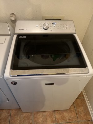 Washer Maytag water valve replacement - Maytag top load washer water valve replacement constantly dripping water.Issue fixed! Washer Maytag water valve replacement - Maytag top load washer water valve replacement constantly dripping water.Issue fixed!