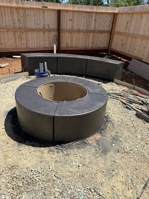 Fire pit an bench - Is at fire pit area for you back yard Fire pit an bench - Is at fire pit area for you back yard