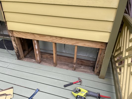 Carpentry Repair - We offer minor carpentry repair prior to finish coating your project. This Carpentry Repair - We offer minor carpentry repair prior to finish coating your project. This