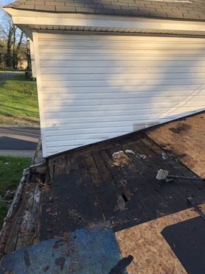 Rotten wood repair - Rotten wood replaced, and shingled to perfection Rotten wood repair - Rotten wood replaced, and shingled to perfection