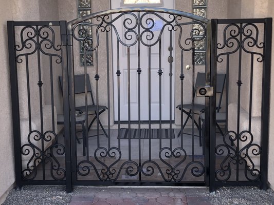 Gate in Bullhead City - Wrought iron gates fences doors anything you can imagine we fabricate and weld various types of metals Gate in Bullhead City - Wrought iron gates fences doors anything you can imagine we fabricate and weld various types of metals