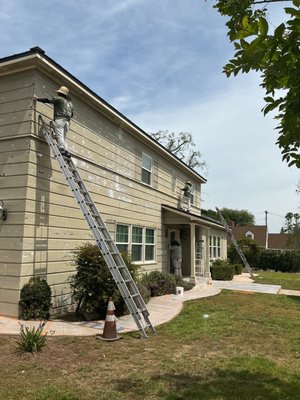 Exterior House painting - Professional exterior painting services across Pasadena, La Cañada Flintridge, Sierra Madre, and Monrovia, delivering a comprehensive, high-quality approach focused on preparation, durability, and long-term protection for your property.
At HR Painting & Design, we understand that exterior painting is not just about improving appearance—it is a critical investment in protecting your home or building from sun exposure, moisture, and everyday wear. Our process is designed to ensure that every surface is properly prepared and every coating performs at the highest level over time.
Our exterior process begins with a detailed inspection of all surfaces, identifying areas that require repair, sanding, or replacement. We address common issues such as peeling paint, cracks in stucco, wood deterioration, and failing caulking. Proper preparation is the foundation of a long-lasting paint job, and we prioritize this phase to ensure optimal adhesion and performance.
Preparation includes pressure washing to remove dirt, dust, and contaminants, followed by sanding and scraping to create a smooth, stable surface. We seal joints and gaps with high-quality caulking to prevent moisture intrusion and improve energy efficiency. Damaged wood or trim is repaired or replaced as needed to ensure structural integrity and a clean final appearance.
All surrounding areas—including landscaping, windows, doors, lighting fixtures, and hardscape—are carefully protected using professional-grade coverings. We take extra care to maintain a clean and organized job site throughout the project, minimizing disruption to your daily routine.
We apply premium primers where necessary to enhance adhesion and ensure uniform coverage, especially on repaired or exposed surfaces. Our team uses high-quality coatings specifically selected for exterior performance, including resistance to UV exposure, fading, and weather conditions common in Southern California.
Paint application is executed with precision using a combination of spraying, brushing, and rolling techniques depending on the surface type. This ensures even coverage, proper film build, and a clean, consistent finish across all areas including siding, stucco, trim, fascia, eaves, and doors.
Our crews are trained to maintain sharp, clean lines and consistent color transitions, delivering a professional result that enhances curb appeal and reflects a high standard of workmanship. Each phase of the project is monitored for quality control to ensure alignment with project expectations and industry standards.
We follow a structured workflow that prioritizes efficiency without compromising quality. Communication is maintained throughout the project to keep you informed on progress, timelines, and any necessary adjustments.
Upon completion, we conduct a detailed final walkthrough to ensure every aspect of the work meets our quality standards and your expectations. Any touch-ups are addressed promptly, and the job site is left clean and ready for immediate use.
HR Painting & Design is licensed, bonded, and insured, with over 18 years of experience serving homeowners and property managers throughout Pasadena and surrounding communities. We are committed to delivering reliable service, clear communication, and results that stand the test of time.
Whether your project involves a full exterior repaint, targeted repairs, or a refresh to modernize your property, our team provides the expertise and execution required to deliver a durable, high-quality finish.
Serving Pasadena, La Cañada Flintridge, Sierra Madre, and Monrovia with professional exterior painting solutions designed to protect, enhance, and add long-term value to your property. Exterior House painting - Professional exterior painting services across Pasadena, La Cañada Flintridge, Sierra Madre, and Monrovia, delivering a comprehensive, high-quality approach focused on preparation, durability, and long-term protection for your property.
At HR Painting & Design, we understand that exterior painting is not just about improving appearance—it is a critical investment in protecting your home or building from sun exposure, moisture, and everyday wear. Our process is designed to ensure that every surface is properly prepared and every coating performs at the highest level over time.
Our exterior process begins with a detailed inspection of all surfaces, identifying areas that require repair, sanding, or replacement. We address common issues such as peeling paint, cracks in stucco, wood deterioration, and failing caulking. Proper preparation is the foundation of a long-lasting paint job, and we prioritize this phase to ensure optimal adhesion and performance.
Preparation includes pressure washing to remove dirt, dust, and contaminants, followed by sanding and scraping to create a smooth, stable surface. We seal joints and gaps with high-quality caulking to prevent moisture intrusion and improve energy efficiency. Damaged wood or trim is repaired or replaced as needed to ensure structural integrity and a clean final appearance.
All surrounding areas—including landscaping, windows, doors, lighting fixtures, and hardscape—are carefully protected using professional-grade coverings. We take extra care to maintain a clean and organized job site throughout the project, minimizing disruption to your daily routine.
We apply premium primers where necessary to enhance adhesion and ensure uniform coverage, especially on repaired or exposed surfaces. Our team uses high-quality coatings specifically selected for exterior performance, including resistance to UV exposure, fading, and weather conditions common in Southern California.
Paint application is executed with precision using a combination of spraying, brushing, and rolling techniques depending on the surface type. This ensures even coverage, proper film build, and a clean, consistent finish across all areas including siding, stucco, trim, fascia, eaves, and doors.
Our crews are trained to maintain sharp, clean lines and consistent color transitions, delivering a professional result that enhances curb appeal and reflects a high standard of workmanship. Each phase of the project is monitored for quality control to ensure alignment with project expectations and industry standards.
We follow a structured workflow that prioritizes efficiency without compromising quality. Communication is maintained throughout the project to keep you informed on progress, timelines, and any necessary adjustments.
Upon completion, we conduct a detailed final walkthrough to ensure every aspect of the work meets our quality standards and your expectations. Any touch-ups are addressed promptly, and the job site is left clean and ready for immediate use.
HR Painting & Design is licensed, bonded, and insured, with over 18 years of experience serving homeowners and property managers throughout Pasadena and surrounding communities. We are committed to delivering reliable service, clear communication, and results that stand the test of time.
Whether your project involves a full exterior repaint, targeted repairs, or a refresh to modernize your property, our team provides the expertise and execution required to deliver a durable, high-quality finish.
Serving Pasadena, La Cañada Flintridge, Sierra Madre, and Monrovia with professional exterior painting solutions designed to protect, enhance, and add long-term value to your property.