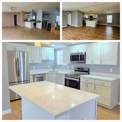 Let us build your dream kitchen - This kitchen really needed an upgrade. The client also asked us to do floors and paint. Let us build your dream kitchen - This kitchen really needed an upgrade. The client also asked us to do floors and paint.
