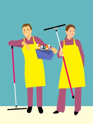 Demonstration Photos - We consider ourselves the "LYFT" of cleaning services!