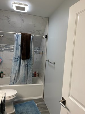 Bedroom and Bathroom - This bedroom and bathroom were given a fresh coat of paint Bedroom and Bathroom - This bedroom and bathroom were given a fresh coat of paint