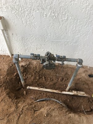 Backflow installation, permit and inspection - Replaced backflow, permitted, and tested