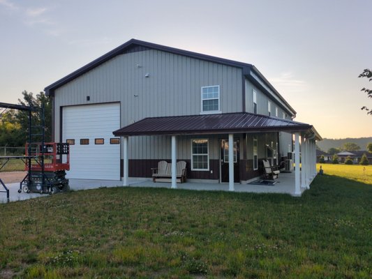 Barndominium - We completely transformed this barndominium with a custom color concrete coating! We used our polyurea/polyaspartic products to protect his floor and give it the look he deserves! Barndominium - We completely transformed this barndominium with a custom color concrete coating! We used our polyurea/polyaspartic products to protect his floor and give it the look he deserves!