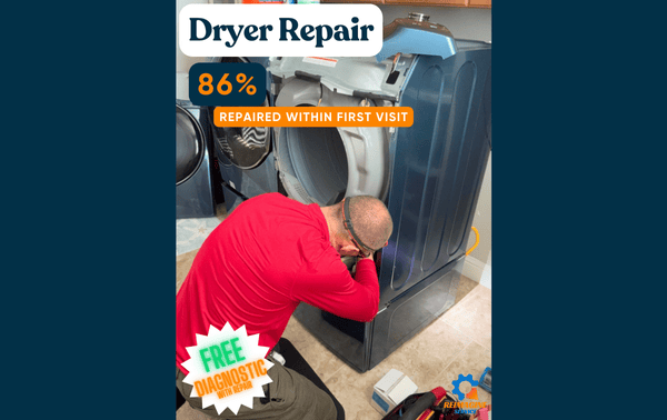 Dryer not heating and not turning on - Dryer Not Heating: Fixed
Issue: Gas valve malfunction prevented heating
Solution: Diagnosed and replaced with original manufacturer parts
Result: Fully restored dryer heating function
Warranty: 90-day coverage on parts and labor Dryer not heating and not turning on - Dryer Not Heating: Fixed
Issue: Gas valve malfunction prevented heating
Solution: Diagnosed and replaced with original manufacturer parts
Result: Fully restored dryer heating function
Warranty: 90-day coverage on parts and labor