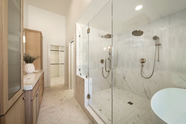 Luxurious Master Suite Addition - Step inside a master suite addition designed not just for living, but for rejuvenating. From the seamless transition of the luxury wet room to the bespoke architectural details, this isn't just a renovation—it’s a daily retreat. This was an added-on extension to the house for an amazing mater suite.