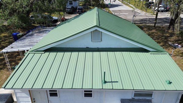 Metal Roofs - This homeowner lives out of state and wanted an upgrade to the home that they inherited by family, we were happy to help make this a smooth process with a final roof that looks amazing!