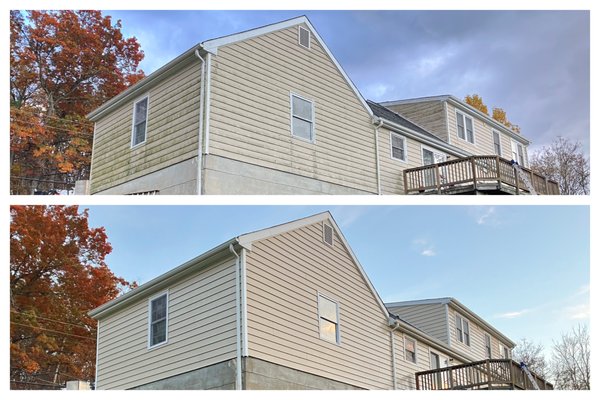 Pressure Washing in Northern Virginia - Take a look at the difference we made on this house! Pressure washing your home will improve it's curb appeal and sometimes can increase it's value! If you have a home in Fauquier, Prince William, Fairfax or nearby areas then we have you covered! Visit our site for a free estimate at https://www.f5exteriorcleaning.com/ Pressure Washing in Northern Virginia - Take a look at the difference we made on this house! Pressure washing your home will improve it's curb appeal and sometimes can increase it's value! If you have a home in Fauquier, Prince William, Fairfax or nearby areas then we have you covered! Visit our site for a free estimate at https://www.f5exteriorcleaning.com/