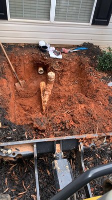Drain line - This drain had roots on the line the was blocking the sewer. I find the problem did cut pipe and fix it. Drain line - This drain had roots on the line the was blocking the sewer. I find the problem did cut pipe and fix it.