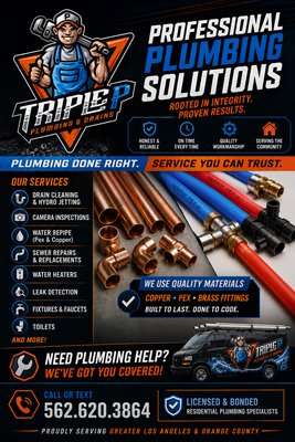 Water Repipe - A water repipe is a long-term investment in your home’s plumbing system. Replacing aging or deteriorated water lines with new PEX or Type L copper piping improves water pressure, increases reliability, reduces the risk of leaks, and enhances overall water flow. A professionally installed repipe provides peace of mind, improves your home’s plumbing performance, and helps prevent costly repairs caused by failing pipes. Water Repipe - A water repipe is a long-term investment in your home’s plumbing system. Replacing aging or deteriorated water lines with new PEX or Type L copper piping improves water pressure, increases reliability, reduces the risk of leaks, and enhances overall water flow. A professionally installed repipe provides peace of mind, improves your home’s plumbing performance, and helps prevent costly repairs caused by failing pipes.