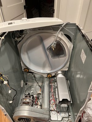 Dryer Repair - During the maintenance process, the heating element was replaced, as well as the belt and belt tensioner, which guarantees optimal operation of the device and its reliability in future use.
thorough cleaning of the ventilation duct of the dryer was carried out, which helped to improve the air flow and increase the efficiency of its operation.
This work is necessary to reduce the risk of fire, as a dangerous situation may arise in places where lint accumulates. Regular cleaning helps to minimize the likelihood of ignition and ensures safe operation of the device. Dryer Repair - During the maintenance process, the heating element was replaced, as well as the belt and belt tensioner, which guarantees optimal operation of the device and its reliability in future use.
thorough cleaning of the ventilation duct of the dryer was carried out, which helped to improve the air flow and increase the efficiency of its operation.
This work is necessary to reduce the risk of fire, as a dangerous situation may arise in places where lint accumulates. Regular cleaning helps to minimize the likelihood of ignition and ensures safe operation of the device.