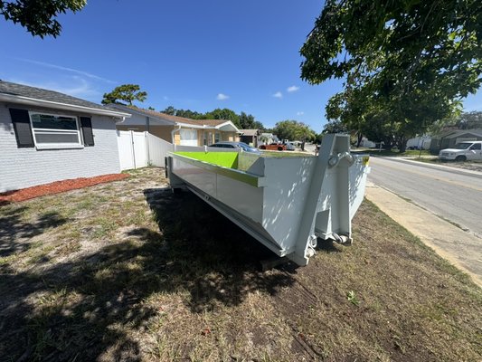 10 Dumpster for Household junk - This homeowner was ready to clean up the clutter and get rid of their junk! We provide an easy solution by delivering, picking up, and disposing of the unwanted items properly. 10 Dumpster for Household junk - This homeowner was ready to clean up the clutter and get rid of their junk! We provide an easy solution by delivering, picking up, and disposing of the unwanted items properly.