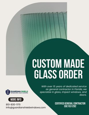 Custom made Glass order - Custom-made glass manufacturing Custom made Glass order - Custom-made glass manufacturing