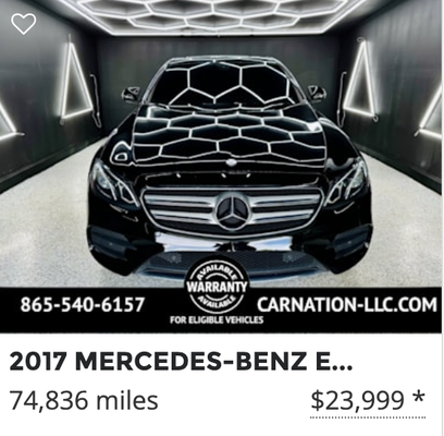 2017 MERCEDES-BENZ E-CLASS E300 - 74,836 miles $23,999    Book an appointment today to come this car this week before it gets sold!