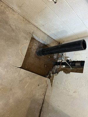 Redoing a mop sink and two commercial toilets during working hours ￼ - If your ever in the need for commercial plumbing, no matter how small or how big we’re ready to tackle the job ￼