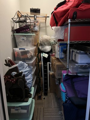 Another storage closet organized - This was a storage closet organization Another storage closet organized - This was a storage closet organization