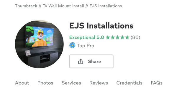 86+ 5 star reviews on Thumbtack - 86+ 5 star reviews on Thumbtack 86+ 5 star reviews on Thumbtack - 86+ 5 star reviews on Thumbtack