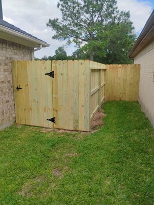 Wood Fence Installation - This project features the installation of a custom wood fence designed to enhance privacy, security, and curb appeal. Built with high-quality lumber and expert craftsmanship, the fence adds a natural, durable barrier that complements the property's aesthetic. Whether for backyard seclusion or defining property lines, this wood fence offers both function and timeless style.