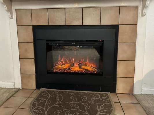 Electric / Gas Fireplace Installation - If your wood burning fireplace is damaged or outdated. We can update it to a beautiful electric or gas fireplace. Electric / Gas Fireplace Installation - If your wood burning fireplace is damaged or outdated. We can update it to a beautiful electric or gas fireplace.