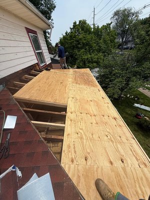 Roofing installation, roofing repairing - Our team has completed several roofing restoration and replacement projects across New Jersey — each one customized to meet the home’s unique needs.
• 🧱 Roof Deck Replacement: Old, damaged plywood was removed and replaced with brand new sheathing to provide a solid, weather-resistant base for new shingles.
• 🔨 Structural Repair: Rafters and framing were inspected and reinforced where needed to fix sagging or weakened roof sections.
• 🪚 Water Damage Restoration: Areas affected by leaks and rot were cleaned out and rebuilt to ensure long-term durability and prevent future issues.
• 🏠 Full Roof Preparation: After repairs, new plywood decking was installed across the roof to create a strong, level foundation ready for underlayment and shingles. Roofing installation, roofing repairing - Our team has completed several roofing restoration and replacement projects across New Jersey — each one customized to meet the home’s unique needs.
• 🧱 Roof Deck Replacement: Old, damaged plywood was removed and replaced with brand new sheathing to provide a solid, weather-resistant base for new shingles.
• 🔨 Structural Repair: Rafters and framing were inspected and reinforced where needed to fix sagging or weakened roof sections.
• 🪚 Water Damage Restoration: Areas affected by leaks and rot were cleaned out and rebuilt to ensure long-term durability and prevent future issues.
• 🏠 Full Roof Preparation: After repairs, new plywood decking was installed across the roof to create a strong, level foundation ready for underlayment and shingles.