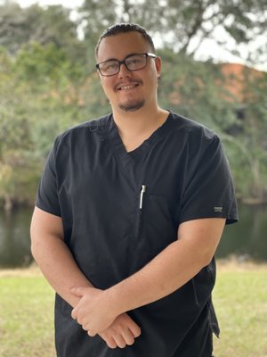 Jerome LMT - “I became a massage therapist to help people reduce pain and manage everyday stress, improving their overall quality of life. Work that continues to be both meaningful and rewarding to me.”