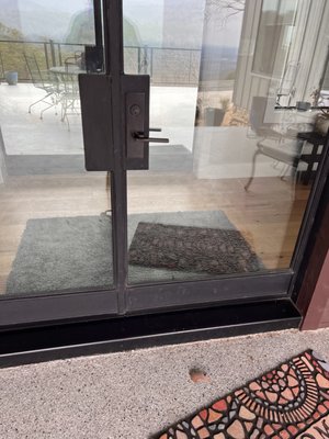 Lock Maintenance and Restoration - We had the privilege of helping a customer up in the mountains of North Georgia who had luxury residential Emtek locks installed on all exterior doors. The mortise cylinder of the lock was protruding from the exterior of the door and the locks were misaligned, causing the keys to be difficult to remove from the keyway.
While we were looking at the locks, the homeowner advised us that several of their best handymen had come by and were not able to get the locks to function properly. After disassembling the locks, it was clear the locking mechanism was installed at an angle and had to be adjusted to allow the key way to line up and turn properly. This was true for all three of the exterior doorways they brought to our attention.
We were able to realign the locks so they were in working order and looking good while saving them hundreds of, if not a couple thousand, dollars on the cost of new custom luxury Emtek locks and installation for all three doors. Lock Maintenance and Restoration - We had the privilege of helping a customer up in the mountains of North Georgia who had luxury residential Emtek locks installed on all exterior doors. The mortise cylinder of the lock was protruding from the exterior of the door and the locks were misaligned, causing the keys to be difficult to remove from the keyway.
While we were looking at the locks, the homeowner advised us that several of their best handymen had come by and were not able to get the locks to function properly. After disassembling the locks, it was clear the locking mechanism was installed at an angle and had to be adjusted to allow the key way to line up and turn properly. This was true for all three of the exterior doorways they brought to our attention.
We were able to realign the locks so they were in working order and looking good while saving them hundreds of, if not a couple thousand, dollars on the cost of new custom luxury Emtek locks and installation for all three doors.
