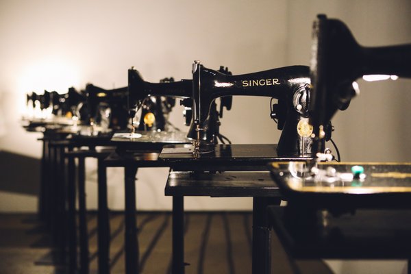 Sewing Machine Orchestra by Martin Messier - Sewing Machine Orchestra is a sound and light installation composed of twelve synced sewing machines. Sewing Machine Orchestra by Martin Messier - Sewing Machine Orchestra is a sound and light installation composed of twelve synced sewing machines.
