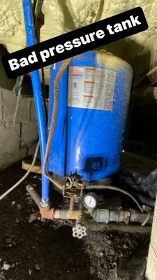 Pressure tank upgrade! - Installed new well pressure system. Pressure tank upgrade! - Installed new well pressure system.