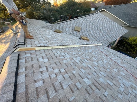 Owens Corning Duration Amber - Customer picked out Owens Corning TruDefinition Duration Shingles in Amber. Owens Corning Duration Amber - Customer picked out Owens Corning TruDefinition Duration Shingles in Amber.