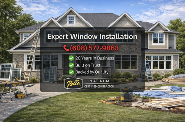 🪟 Premium Window Installation – HLW Builders | Pella Platinum Certified - Transform your home with top-tier window installation from HLW Builders! As a Pella Platinum Certified Contractor with 20 years of experience, we handle projects both big and small—always with expert attention to detail and quality. From energy-efficient upgrades to custom solutions, our team is trusted for reliable service and picture-perfect results.
📞 Call or Text (608) 577-9863 for a quick response!
✨ Mention Yelp for exclusive care! 🪟 Premium Window Installation – HLW Builders | Pella Platinum Certified - Transform your home with top-tier window installation from HLW Builders! As a Pella Platinum Certified Contractor with 20 years of experience, we handle projects both big and small—always with expert attention to detail and quality. From energy-efficient upgrades to custom solutions, our team is trusted for reliable service and picture-perfect results.
📞 Call or Text (608) 577-9863 for a quick response!
✨ Mention Yelp for exclusive care!