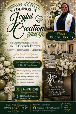 Wedding chapel - Beautifully decorated wedding chapel with an ambiance to assist making your choice of service memorable.