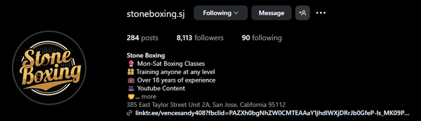 Social Media Content - This boxing gym has only been open 1 year and we were able to grow it's Instagram following to 8,000 and counting. We grew the gyms following by creating educational videos, humorous videos, and member testimonials. Social Media Content - This boxing gym has only been open 1 year and we were able to grow it's Instagram following to 8,000 and counting. We grew the gyms following by creating educational videos, humorous videos, and member testimonials.
