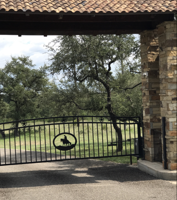HOA Gate Security Cameras - This gated HOA community needed cameras to catch people hitting and damaging their gates with their vehicles, so we installed cameras at the gate that can be viewed onsite