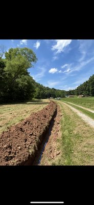2000ft Water Service line. Belfry Ohio. 2024 - This was a very long water service line. We installed new 250psi 3/4 CTs water line. Made connection at meter basin, and made connection inside of home and camper. Was a very fun project! Give us A call! 2000ft Water Service line. Belfry Ohio. 2024 - This was a very long water service line. We installed new 250psi 3/4 CTs water line. Made connection at meter basin, and made connection inside of home and camper. Was a very fun project! Give us A call!