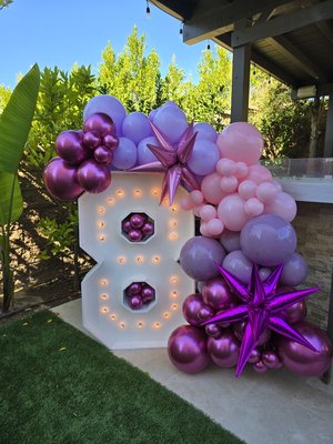 Full service at parties. - This party was full service. Here are some services offered:
- Balloon decor
- Backdrops
- Children's tables and chairs
- Painting supplies, aprons, customized canvases
- Mobile charcuterie cart
- Marquee numbers or letters
- Jumpers