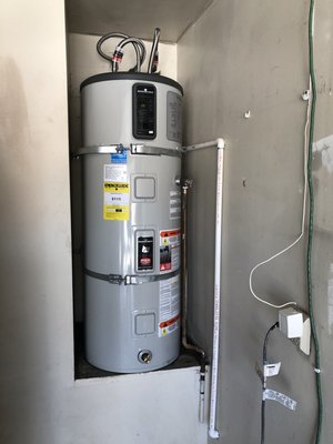 Hybrid Water Heaters - This is a hybrid water heater which can save $1000 annually on electric bill. Call us for a free estimate. This is an all electric unit. Hybrid Water Heaters - This is a hybrid water heater which can save $1000 annually on electric bill. Call us for a free estimate. This is an all electric unit.